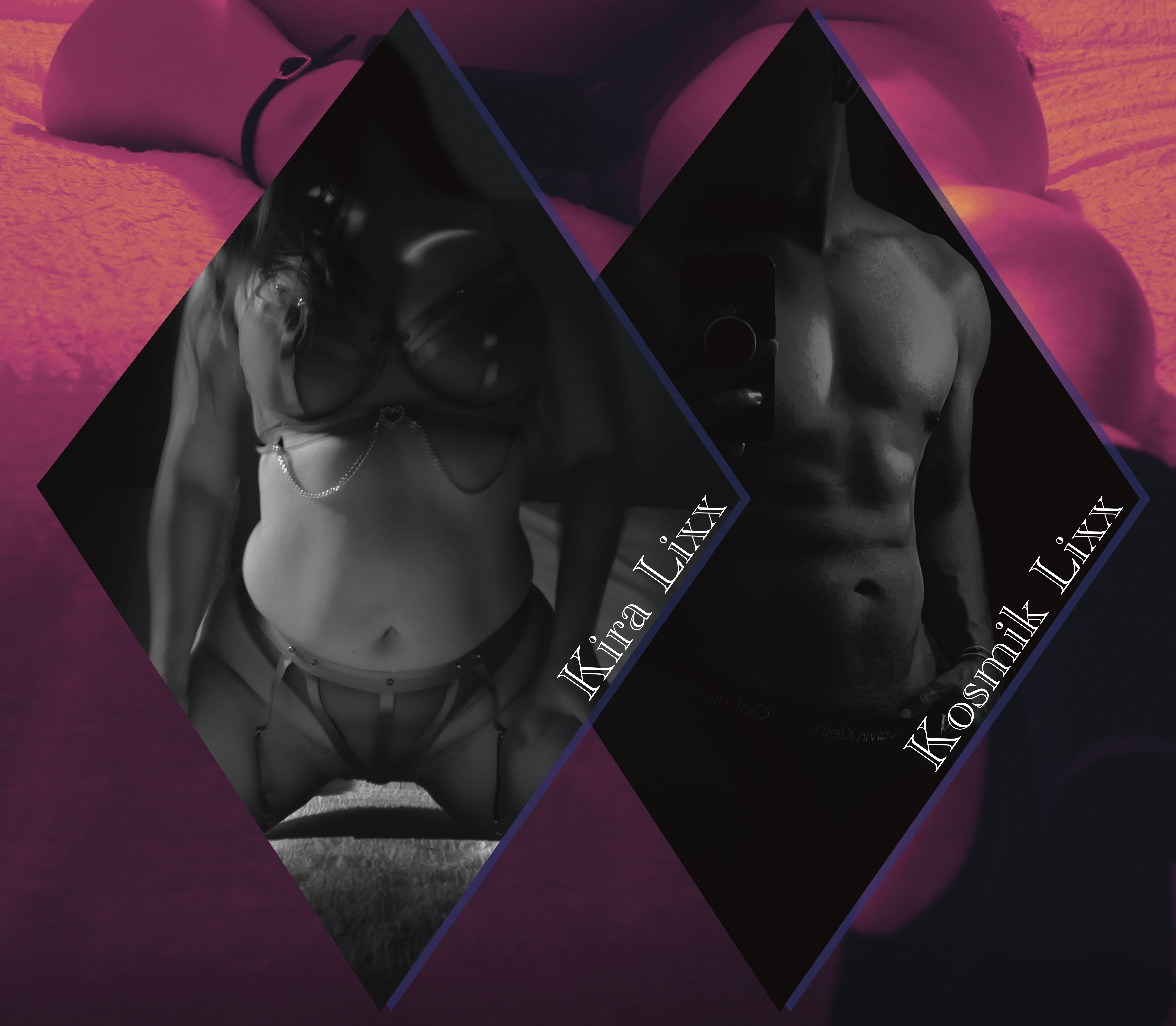 We're Kosmik Lixx & Kira Lixx — husband/wife creators, partners, and the minds behind CreamieContent.